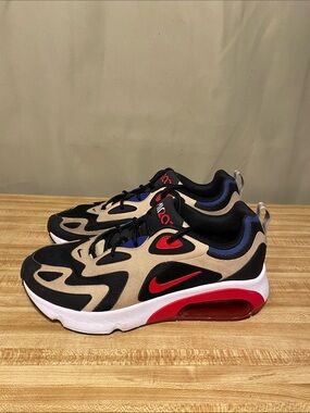 Nike Air Max 200 Team Gold University Red Black White Lifestyle Sneakers Men 9.5